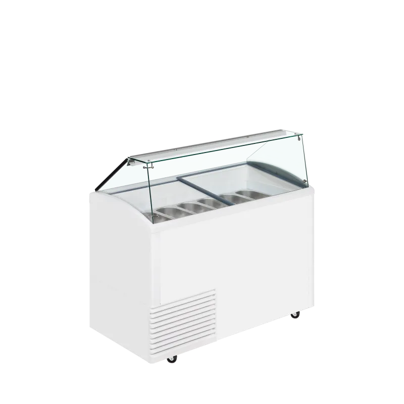 Vitrine pour glace en bac