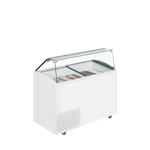 Vitrine pour glace en bac