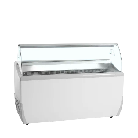 Vitrine pour glace en bac