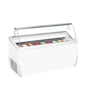 Vitrine pour glace en bac