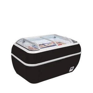 Réfrigérateur / congélateur de supermarché noir