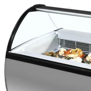 Vitrine pour glace en bac