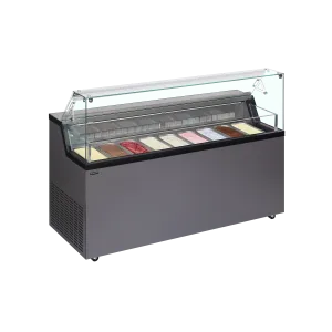 Vitrine pour glace en bac