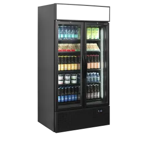 Vitrine réfrigérée noire