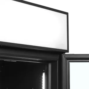Vitrine réfrigérée noire