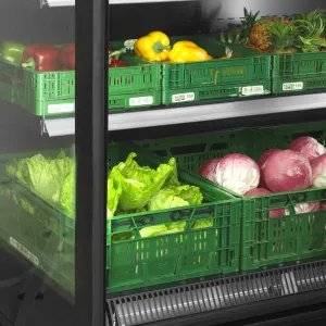 Vitrine réfrigérée pour supermarché à froid positif