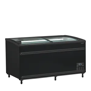 Réfrigérateur / congélateur de supermarché noir