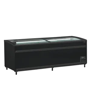 Réfrigérateur / congélateur de supermarché noir