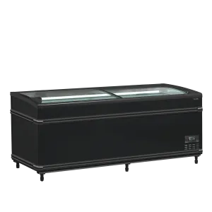 Réfrigérateur / congélateur de supermarché noir