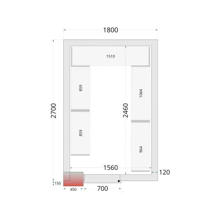 Panneaux de chambre froide 120 mm