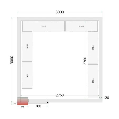 Panneaux de chambre froide 120 mm
