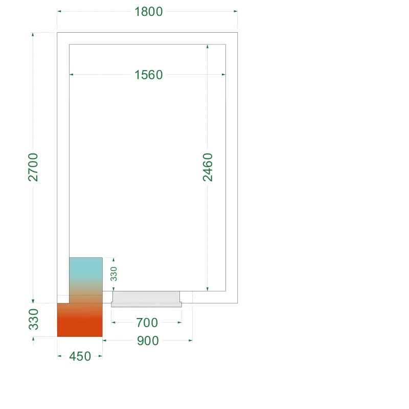 Chambre froide négative