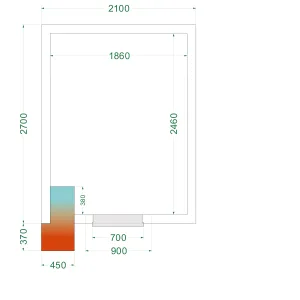 Chambre froide négative