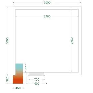 Chambre froide négative