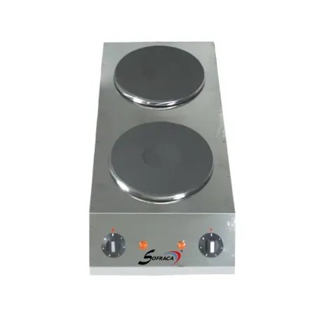 Réchaud électrique - 2 plaques en profondeur - Diamètre 220 mm - 400 V/2/N/T - 27154SP