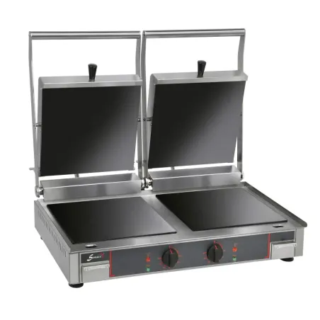 Grill vitrocéramique double - Plaques lisses - 10232VLL