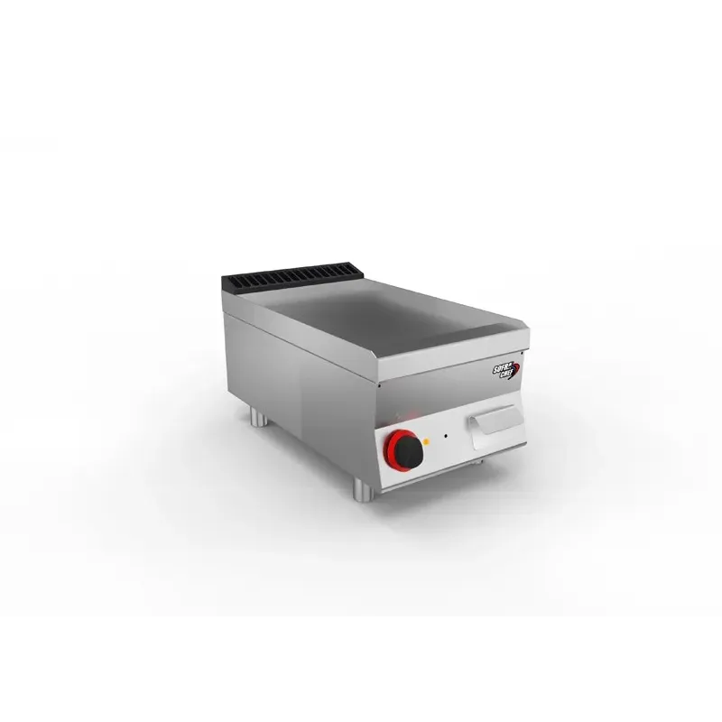 SOFRACHEF - Top plancha électrique - L 400 mm - AISI 430 lisse  - 7STP4ALE