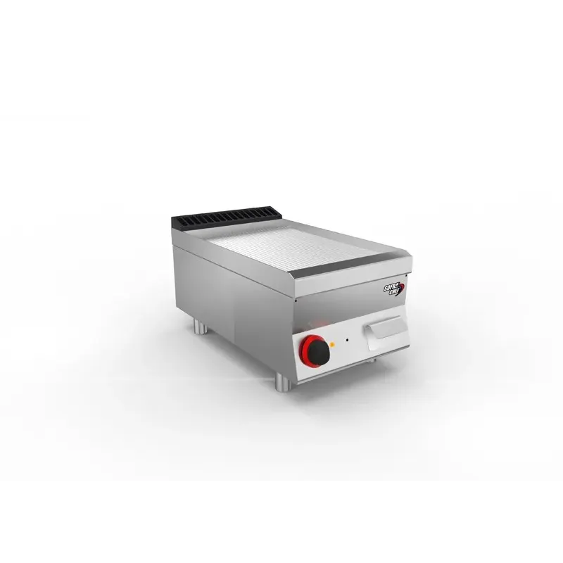 SOFRACHEF - Top plancha électrique - L 400 mm - AISI 430 rainurée - 7STP4ARE