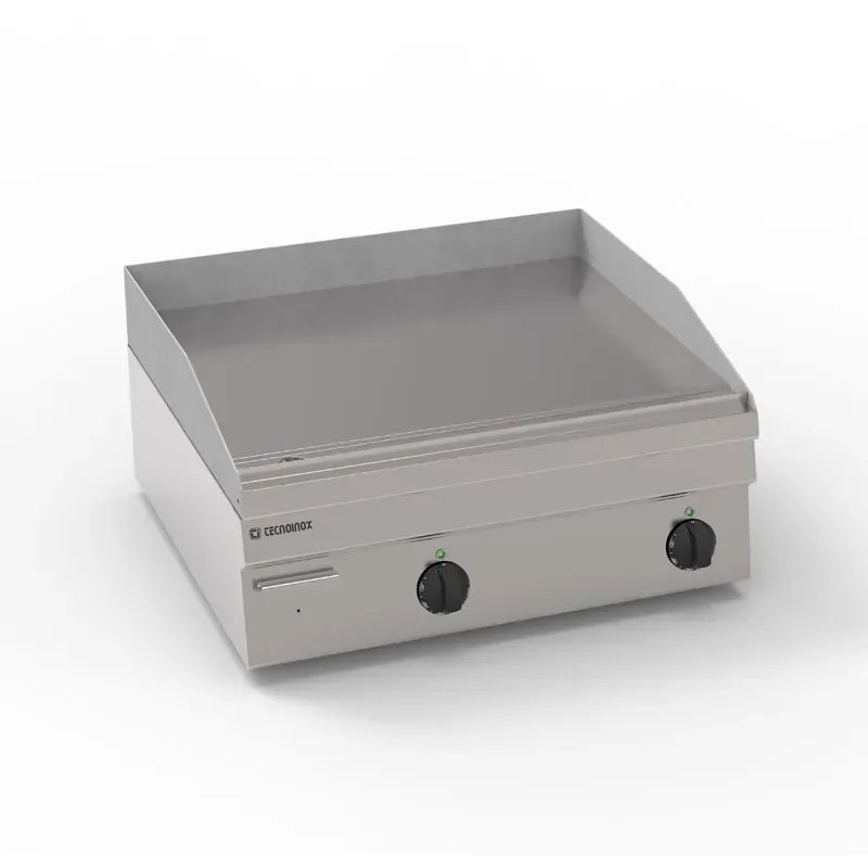 Tecnoinox - Plaque lisse double électrique - 695 x 564 mm - Gamme 600 - FTL70E60