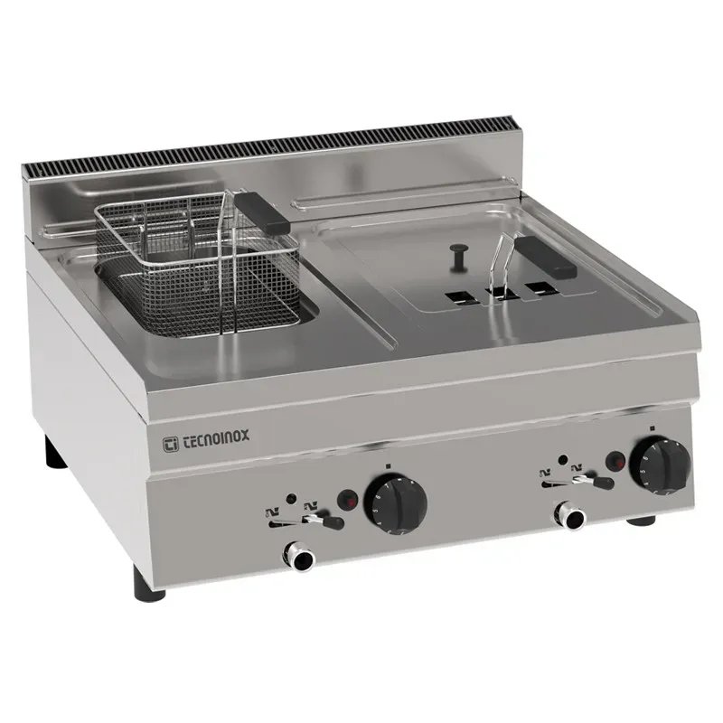 Tecnoinox - Friteuse gaz à poser - 2 x 8 litres - Gamme 600 - FR70GG6