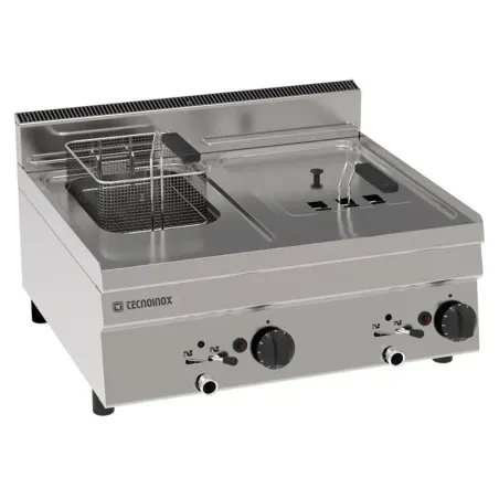 Tecnoinox - Friteuse gaz à poser - 2 x 8 litres - Gamme 600 - FR70GG6