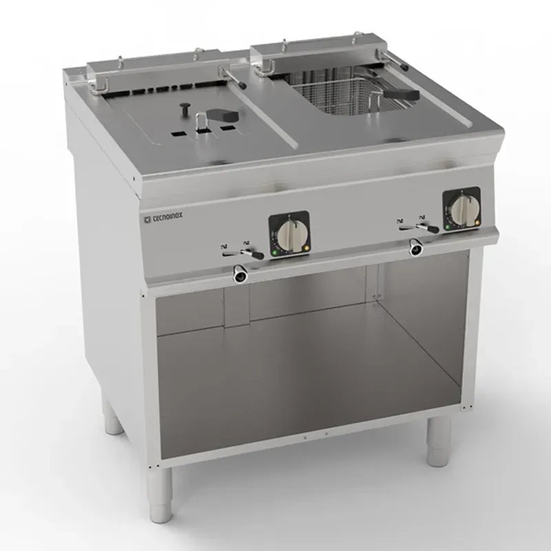 Tecnoinox - Friteuse électrique sur placard ouvert - 2 x 8 litres - Gamme 700 - FR8FE7