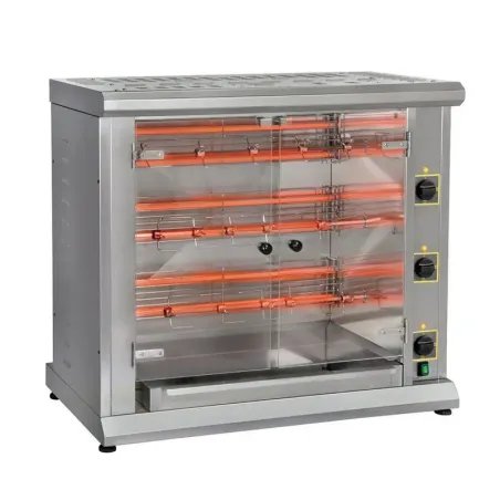 Furnotel - Rôtissoire à 3 broches gaz - 12 poulets - RBG120