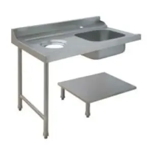 Table de prélavage pour machines à paniers 500 x 500 ou 600 x 500 - 80207