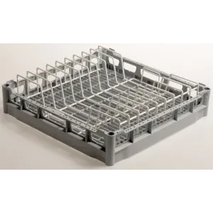 Panier carré pour 9 assiettes ø 240 mm - Fond plat - Polypropylène - 780074