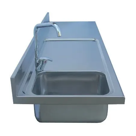 Unifrigor - Plan de travail inox pour arrière-bars groupe logé - 2 petites portes - Avec dosseret - Longueur 1240 - 115479