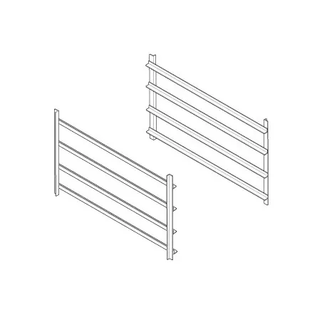 Tecnoinox - Jeu de glissières pour placard largeur 400 mm sauf pour les fourneaux - 399502