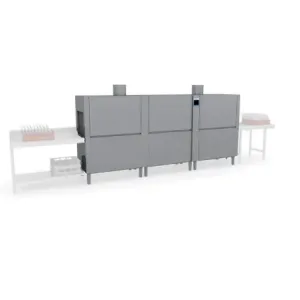 Elettrobar - Tunnel avec sortie à gauche - Panier 500 x 500 mm - Série RIVER414 - RIV4142G