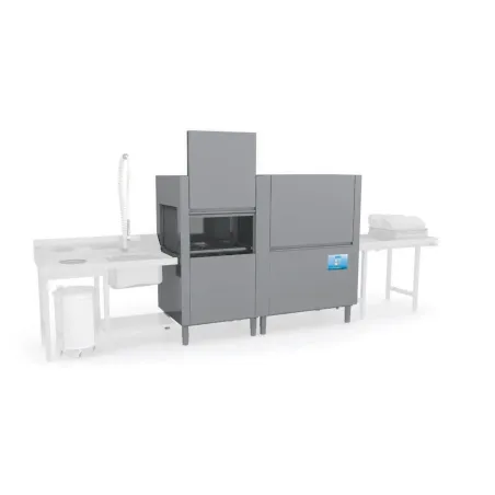 Elettrobar - Tunnel avec sortie à droite - Panier 500 x 500 mm - Série NIAGARA 411 - NIAG4112D