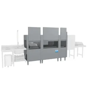 Elettrobar - Tunnel avec sortie à droite - Panier 500 x 500 mm - Série MISTRAL415 - MISTRAL4152D