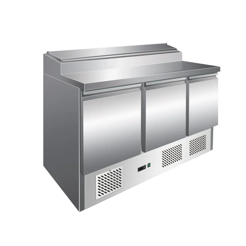 Furnotel - Table de préparartion réfrigérée GN 1/1 -  3 portes - 392 litres - PS301X