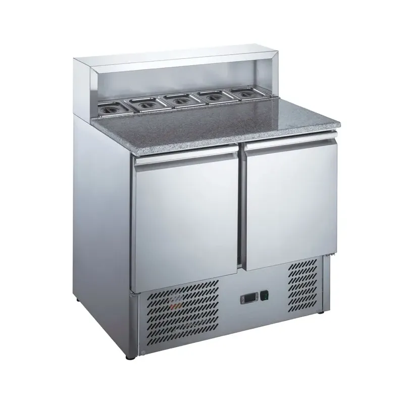 Furnotel - Table à pizza réfrigérée  inox GN 1/1 - 240 litres - MP9001X