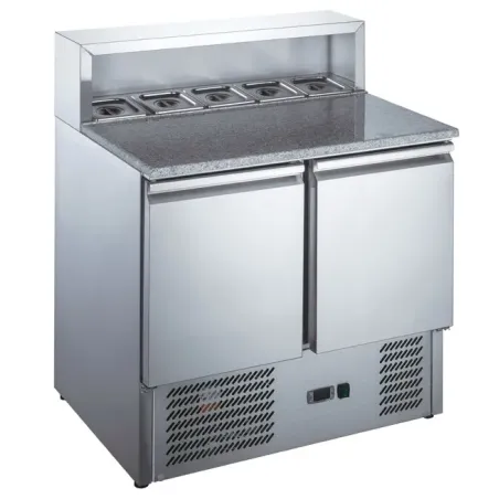 Furnotel - Table à pizza réfrigérée  inox GN 1/1 - 240 litres - MP9001X