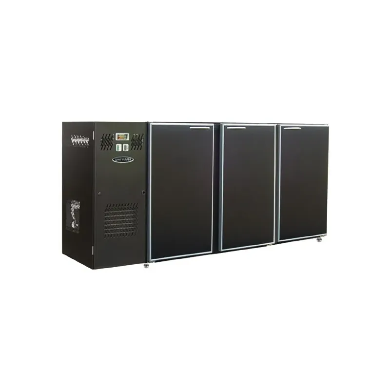 Unifrigor - Arrière-bar Skinplate - Série CLASSIC - Groupe logé - 3 larges portes pleines - 736 litres - U73LS