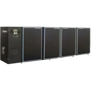 Unifrigor - Arrière-bar Skinplate - Série CLASSIC - Groupe logé - 4 larges portes pleines - 722 litres - U73LS