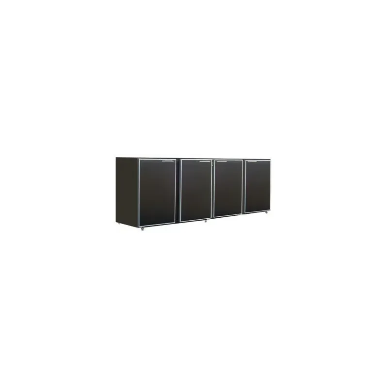 Unifrigor - Arrière-bar Skinplate - Série CLASSIC - Sans groupe - 4 moyennes portes pleines - 610 litres - U54MSSG