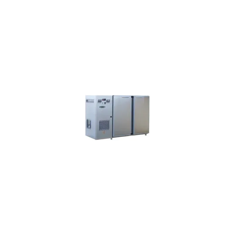 Unifrigor - Arrière-bar Inox - Série CLASSIC - Groupe logé - 2 moyennes portes pleines - 260 litres - U52MI