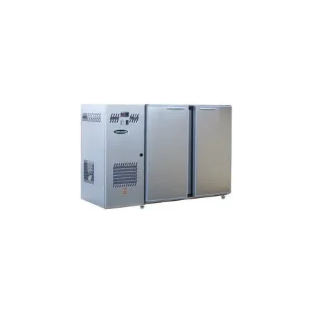 Unifrigor - Arrière-bar Inox - Série CLASSIC - Groupe logé - 2 moyennes portes pleines - 260 litres - U52MI