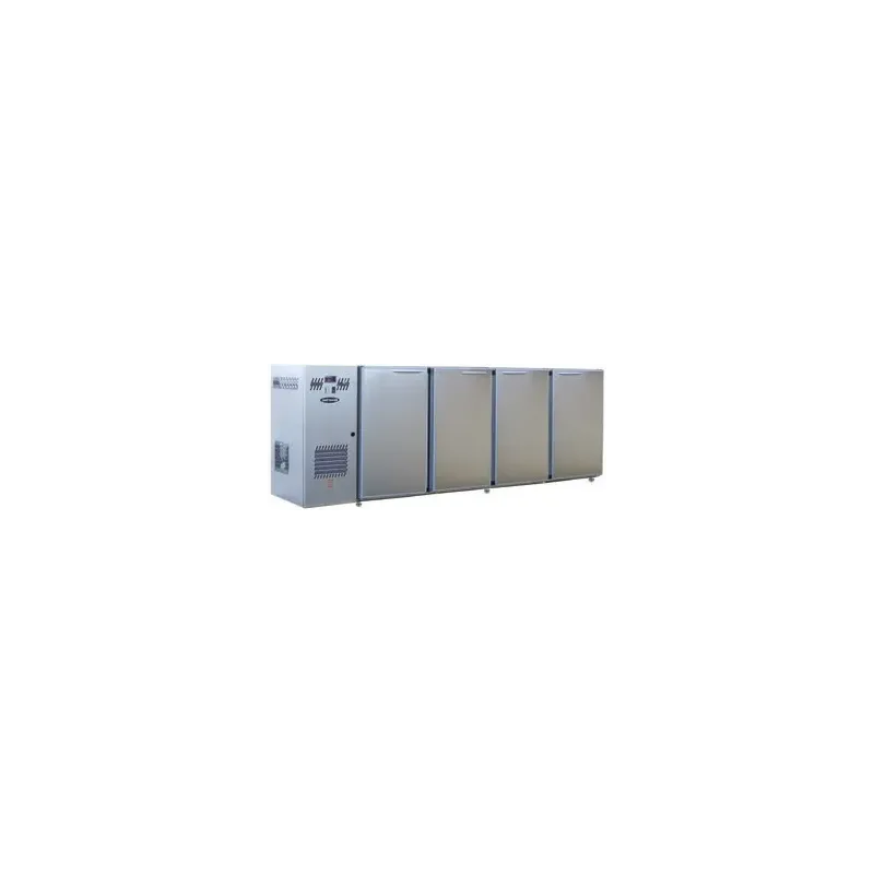 Unifrigor - Arrière-bar Inox - Série CLASSIC - Groupe logé - 4 moyennes portes pleines - 610 litres - U54MI
