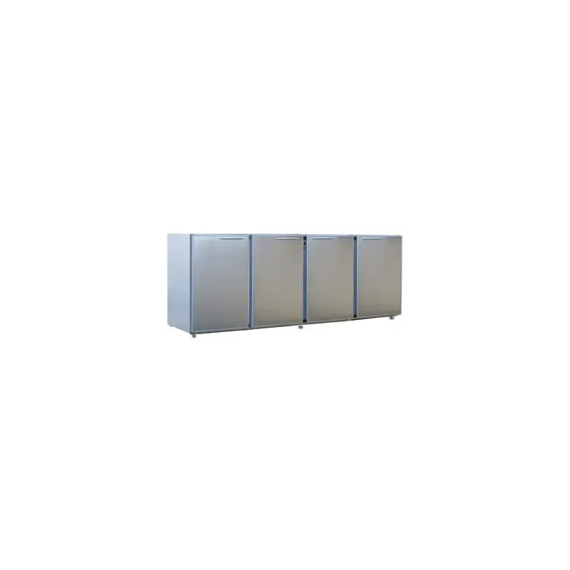 Unifrigor - Arrière-bar Inox - Série CLASSIC - Sans groupe - 4 larges portes pleines - 722 litres - U54LISG
