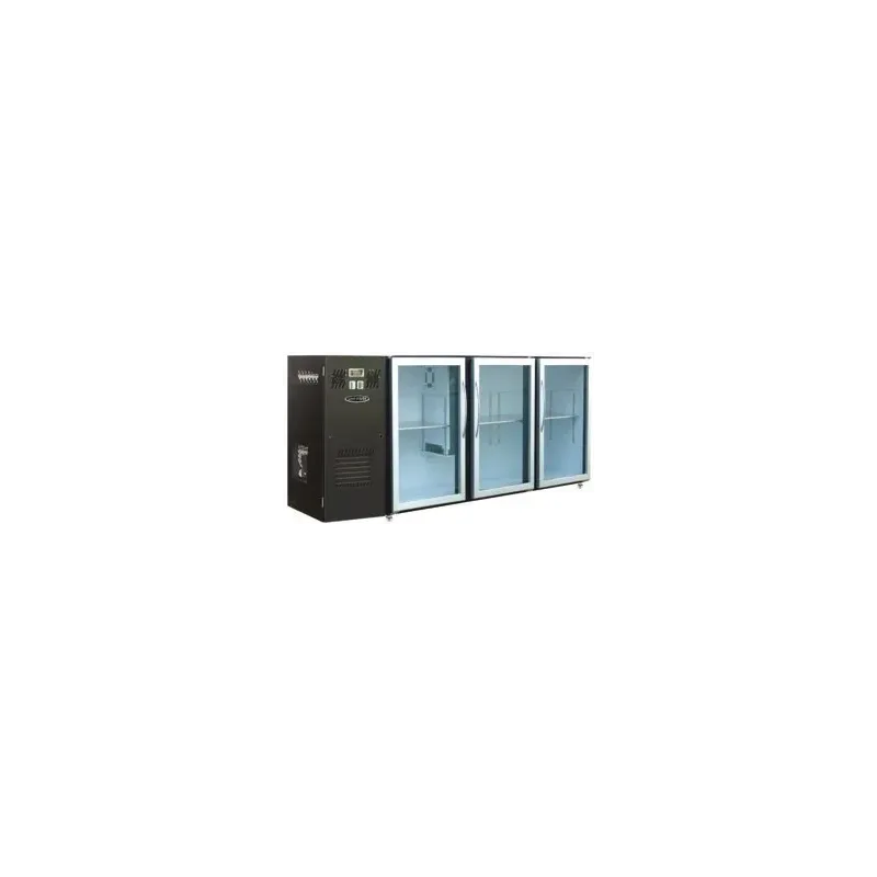 Unifrigor - Arrière-bar Skinplate - Série LEDS - Groupe logé - 3 moyennes portes vitrées - 436 litres - U53MVS