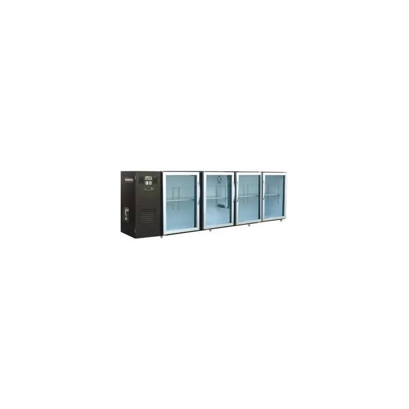 Unifrigor - Arrière-bar Skinplate - Série LEDS - Groupe logé - 4 larges portes vitrées - 722 litres - U54LVS