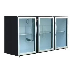 Unifrigor - Arrière-bar Skinplate - Série LEDS - Sans groupe - 3 moyennes portes vitrées - 436 litres - U53MVSSG