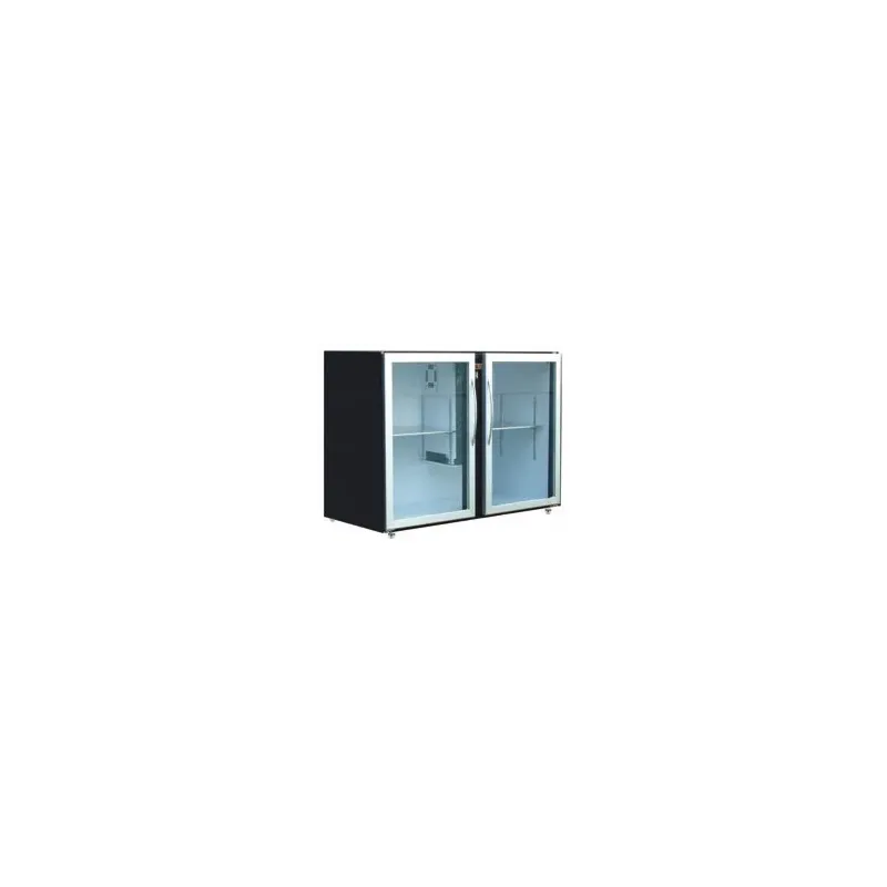 Unifrigor - Arrière-bar Skinplate - Série LEDS - Sans groupe - 2 moyennes portes vitrées - 380 litres - U72MVSSG