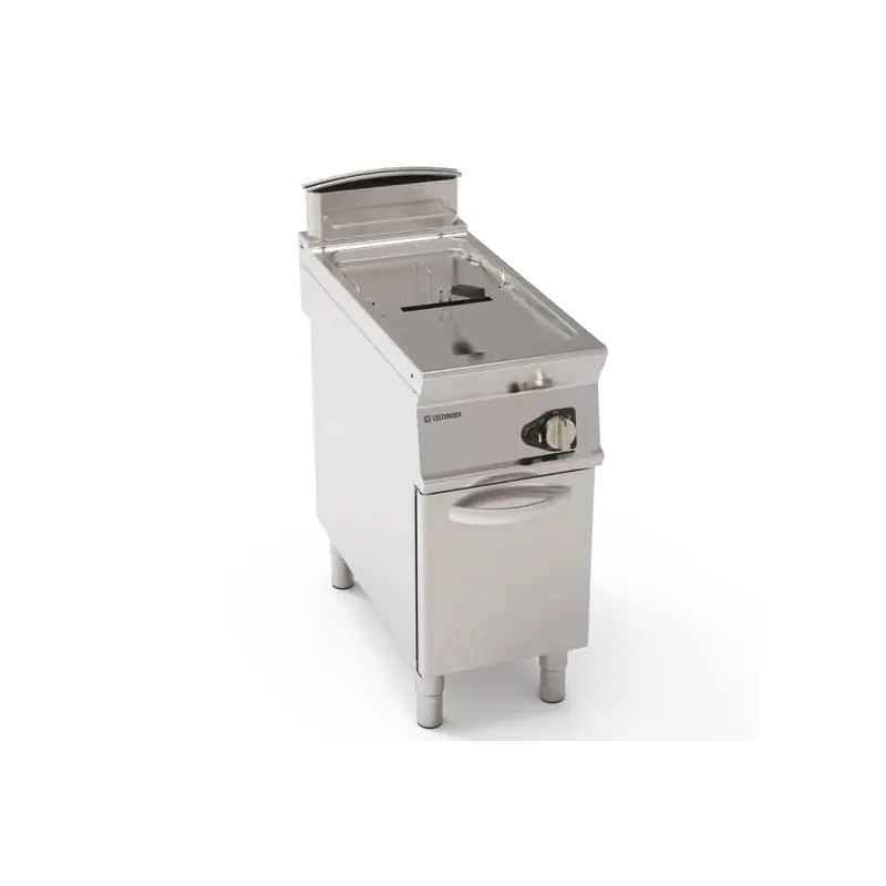 Tecnoinox - Friteuse sur coffre gaz avec cuve en V - 21 litres - Gamme 900 - Module 400 - FRV41FG9T