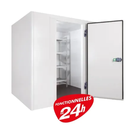 Furnotel - Chambre froide négative 1700 X 1700 mm + Groupe Frigo + Rayonnages - CN093